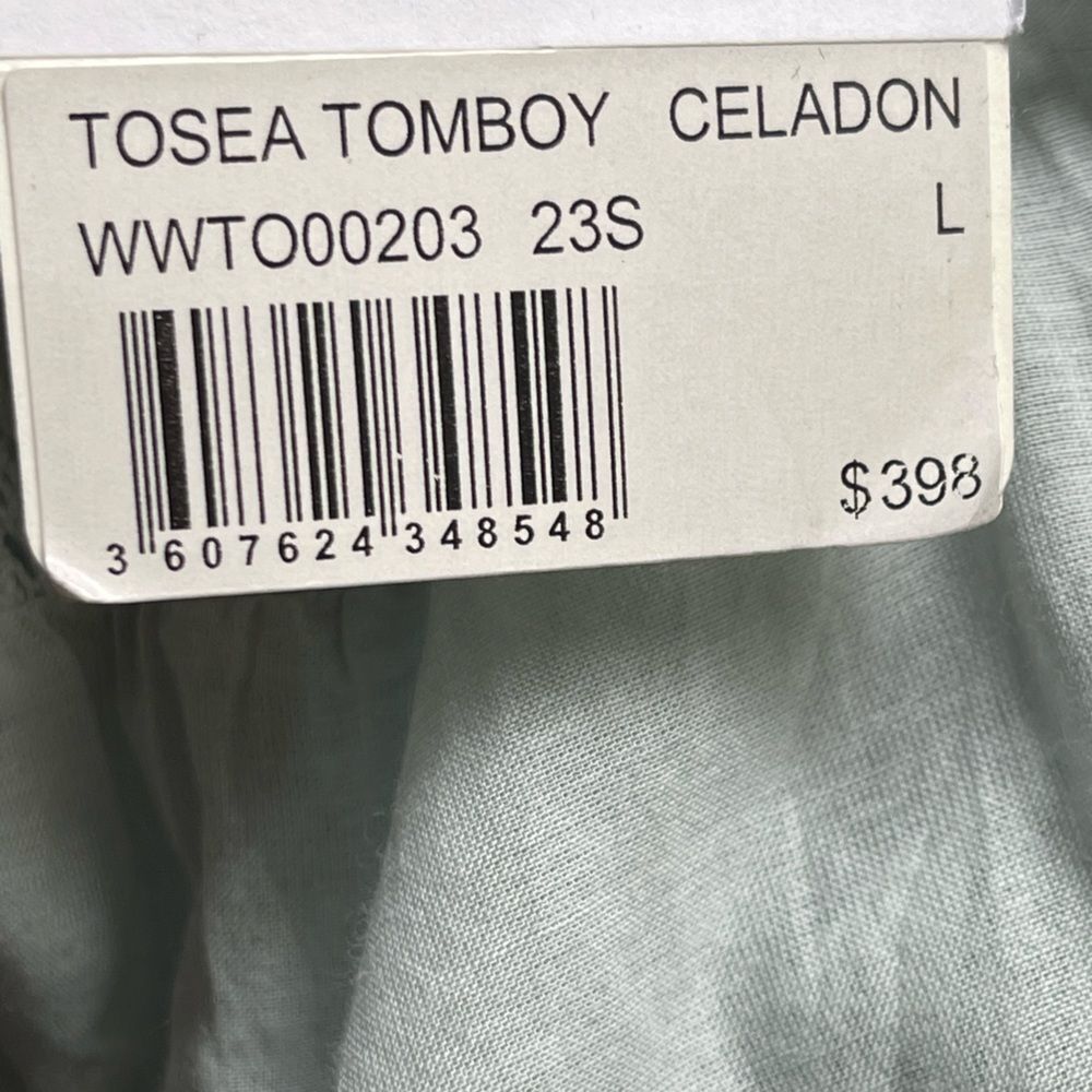 ZADIG & VOLTAIRE tosea top in celadon cottage-core girly Large NWT - Picture 14 of 14